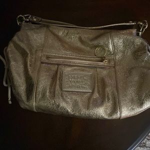 Coach metallic gold purse